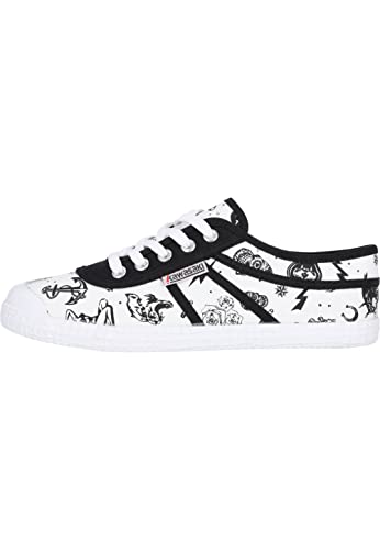 Kawasaki Unisex Tattoo Canvas Shoe K202420-es White Sneaker, 1002 Weiß, 38 EU von Kawasaki