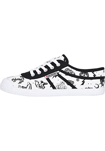 Kawasaki Unisex Tattoo Canvas Schuh K202420-en 1002 weiß Sneaker, 42 EU von Kawasaki