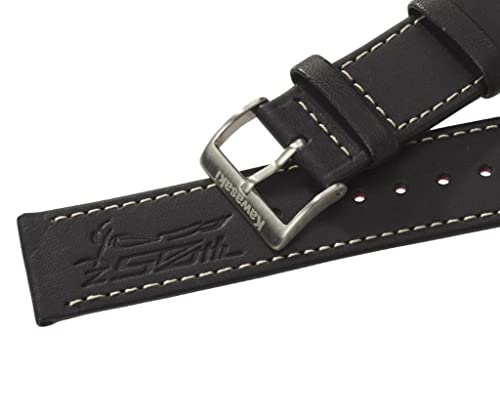 Kawasaki Z Uhrenarmband schwarz Leder von Kawasaki