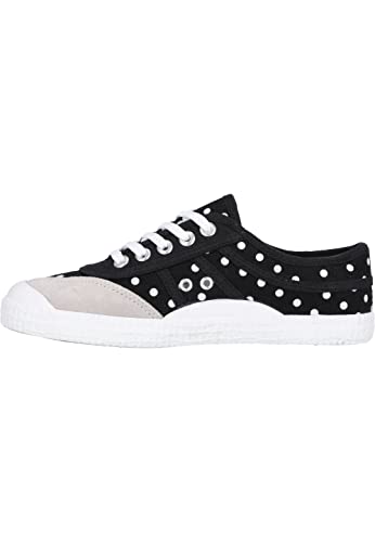 kawasaki Unisex Polka Canvas Shoe Low-top, 1001 Black, 41 EU von Kawasaki