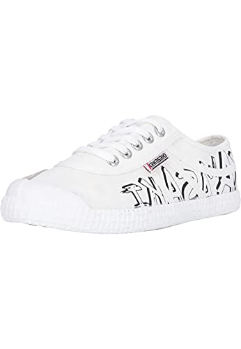 kawasaki Unisex Graffiti Canvas Shoe Low-top, 1002 White, 43 EU von Kawasaki