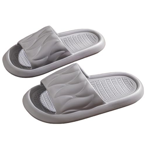 Kawoja Badeschuhe Damen Herren, Unisex Badeschlappen, EVA Rutschfeste Hausschuhe,Sommer Garten Schlappen Pool Gummi Pantoletten, Grau Kawoja Badeschuhe Damen Herren, Unisex Badeschlappen, EVA Rutschfeste Hausschuhe,Sommer Garten Schlappen Pool Gummi Pantoletten, Grau von Kawoja