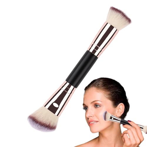 Foundation-Pinsel, Concealer-Pinsel - Doppelseitiger Haar-Make-up-Pinsel,Women Beauty Pudermischpinsel für Flüssigkeit, Concealer, Creme, Rouge von Kaxenig