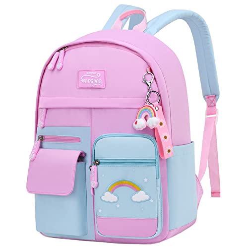 Kaxich Kinderrucksack Mädchen Schulrucksack für Grundschule Kinder Schultasche Nylon Rucksack Leicht Lässig Reisetasche von Kaxich