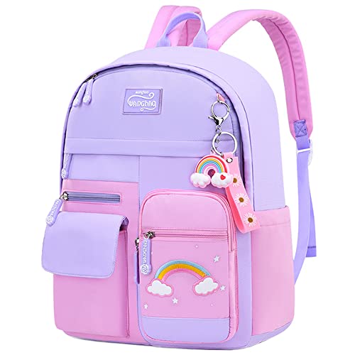 Kaxich Kinderrucksack Mädchen Schulrucksack für Grundschule Kinder Schultasche Nylon Rucksack Leicht Lässig Reisetasche von Kaxich