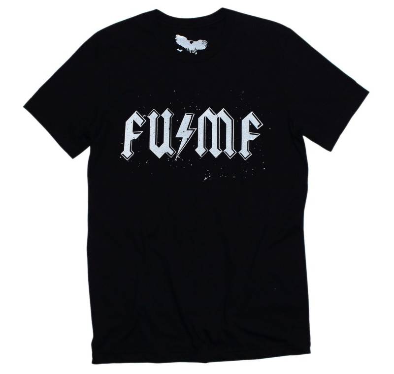 Lustiges/Angry Offensive T-Shirt X Fu/Mf F%#k You Muthaf+?ka Siebdruck-Grafik-T-Shirt Schwarzes Unisex-T-Shirt von KayBoomShop