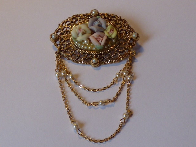 Blumen Brosche Pin Blumen Brosche Pin von KaySueGems