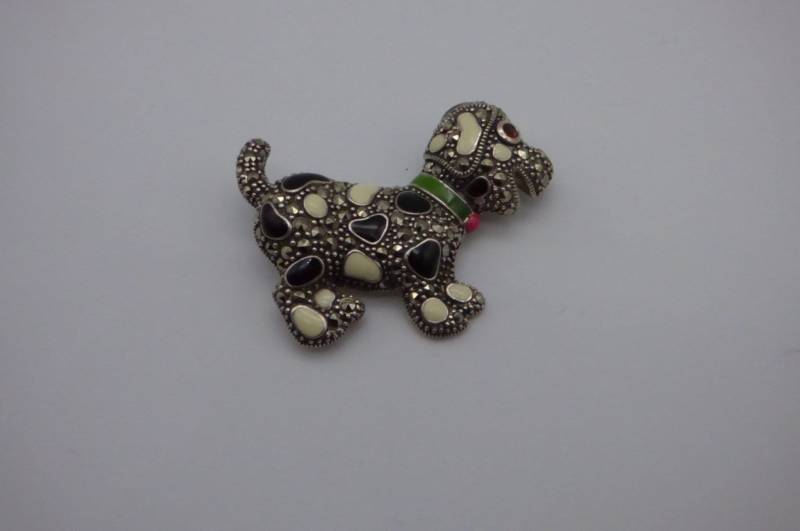 Markasit Silber Punziert 925 Wunderschöne Hunde Brosche Anstecknadel - Geschenkidee Markasit Silber Punziert 925 Wunderschöne Hunde Brosche Anstecknadel - Geschenkidee von KaySueGems