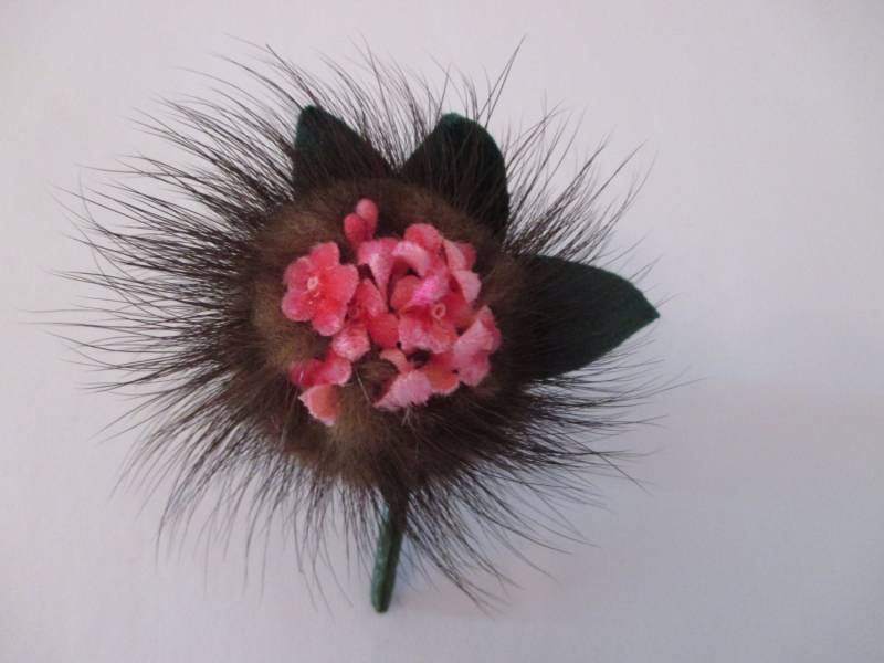 Vintage Nerz Brosche - Erstellt Von Fleur Boutique De France, Geschenkidee von KaySueGems