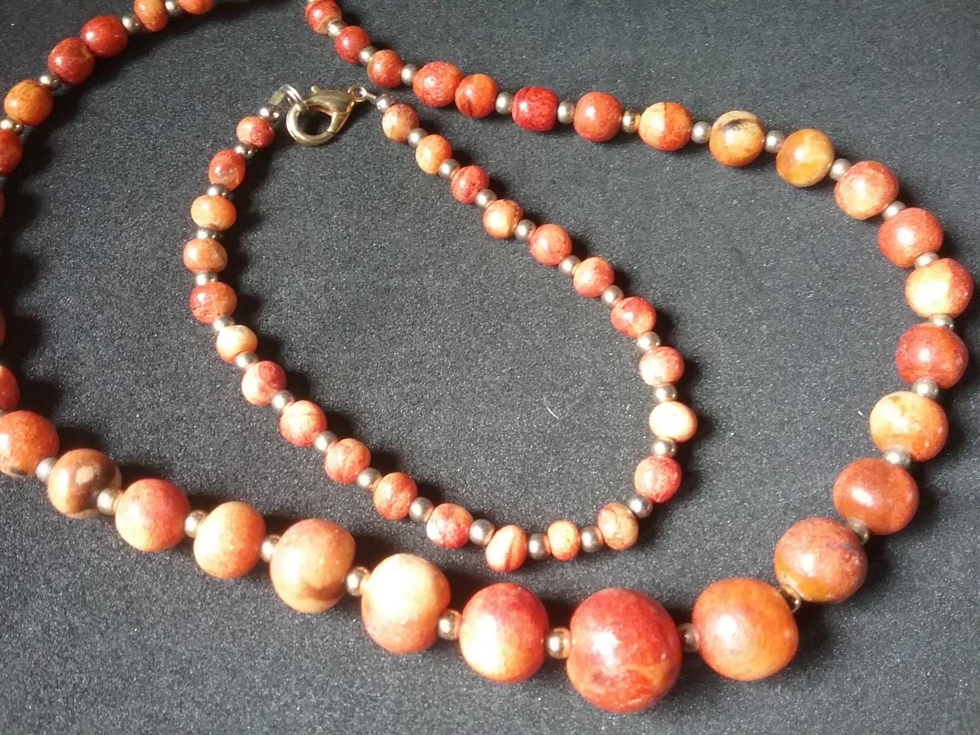 Wunderschöne Halskette Und Passendes Armband Aus Der Zeit Etwa Den 90Er Jahren - Geschenkidee von KaySueGems