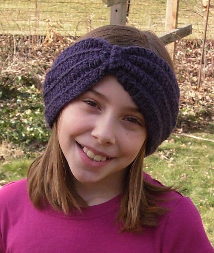 Gehäkelte Ohrwärmer Stirnband Schleife Turban Style Jede Größe Auf Bestellung von KayaLuCreations
