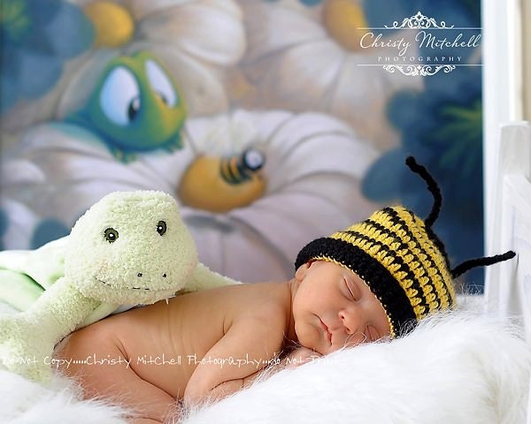 Hummel Bee Beanie Mütze - Jede Größe von KayaLuCreations