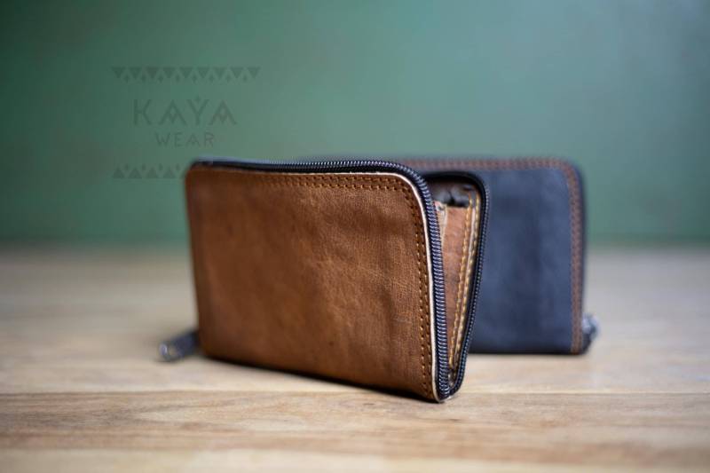 Mittelgroßer Geldbeutel | Aus Natürlich Gegerbten Leder von KayaWearOnline