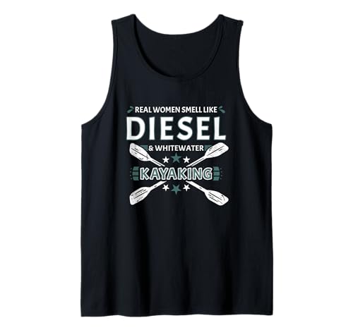 Echte Frauen riechen wie Diesel & Wildwasser-Kajakfahren Tank Top Echte Frauen riechen wie Diesel & Wildwasser-Kajakfahren Tank Top von Kayak Whitewater Kayaking Present