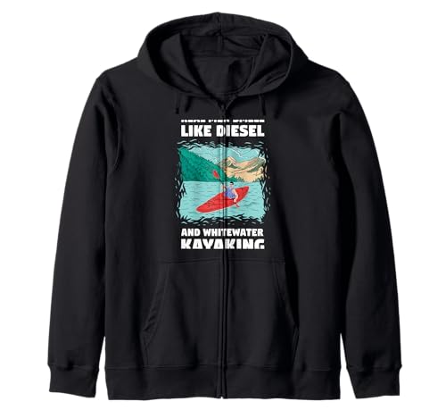 Echte Männer riechen wie Diesel & Wildwasser-Kajakfahren Kapuzenjacke Echte Männer riechen wie Diesel & Wildwasser-Kajakfahren Kapuzenjacke von Kayak Whitewater Kayaking Present