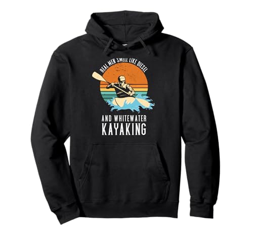 Echte Männer riechen wie Diesel & Wildwasser-Kajakfahren Pullover Hoodie Echte Männer riechen wie Diesel & Wildwasser-Kajakfahren Pullover Hoodie von Kayak Whitewater Kayaking Present