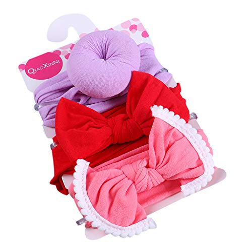 3 Stück Haarschleifen Mädchen Niedliche Prinzessin Haarband Baby Schleifen Haarspangen Mädchen Süß Haarschmuck Mädchen Geschenk für Mädchen (F, One Size) von Kayferli