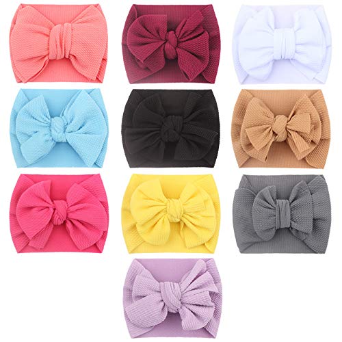 Haarschleifen Mädchen für Kinder Headband 10 Stück Baby Schleifen Haarspangen Mädchen Niedliche Prinzessin Haarschmuck Mädchen Süß Geschenk für Mädchen (Multicolor, One Size) von Kayferli