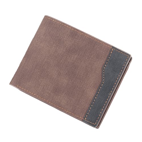 Kayferli Geldbörse Herren Fashion 6 Kartenfächer Herren-Geldbörsen mit RFID Schutz, Portmonee Herren mit Münzfach Vatertagsgeschenke für Papa (Brown, One Size) von Kayferli