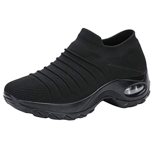 Kayferli Sommerschuhe Herren und Damen Arbeitsschuh lässige unten ​ Schuh Sneakers Herren Freizeitschuhe Herren (Black, 39) von Kayferli