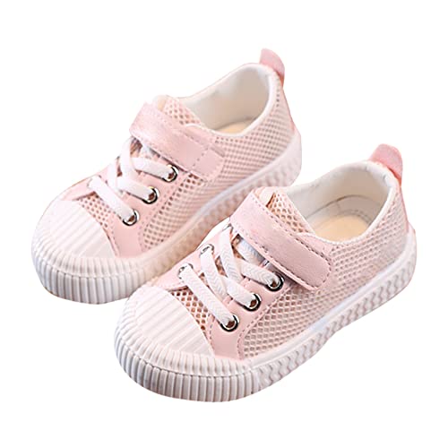 Turnschuhe Mädchen leichte atmungsaktive rutschfeste Freizeit-Sportschuhe für Kinder Tennisschuhe Kinder (Pink, 28 Little Child) von Kayferli