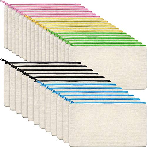 Kayfg 30 StüCk Leinwand Make-Up ReißVerschluss Beutel Bleistift Etui DIY Bastel für Reisen DIY Bastel Schule Mehr Farbige ReißVerschlüSse Kayfg 30 StüCk Leinwand Make-Up ReißVerschluss Beutel Bleistift Etui DIY Bastel für Reisen DIY Bastel Schule Mehr Farbige ReißVerschlüSse von Kayfg