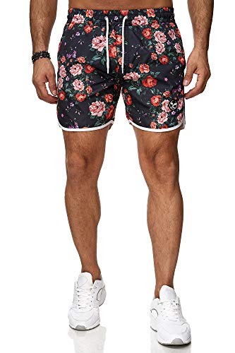 Kayhan Herren Badeshort Flower Power Navy XL von Kayhan