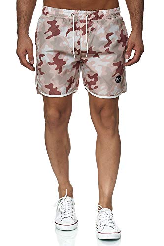 Kayhan Herren Badeshort Sport, Camouflage Creme/Brown/Camel XL von Kayhan