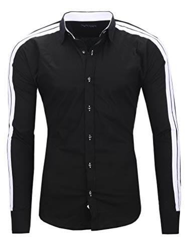 Kayhan Herren Hemd, Python II Schwarz XXL von Kayhan
