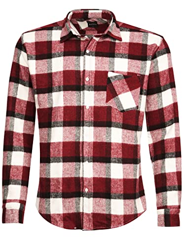 Kayhan Herren Hemd Langarm Twoface Chicago E04 Red-White M von Kayhan