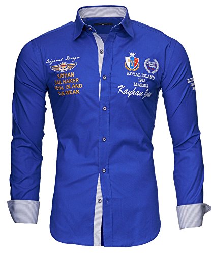 Kayhan Herren Hemd Monaco Blau (S) von Kayhan