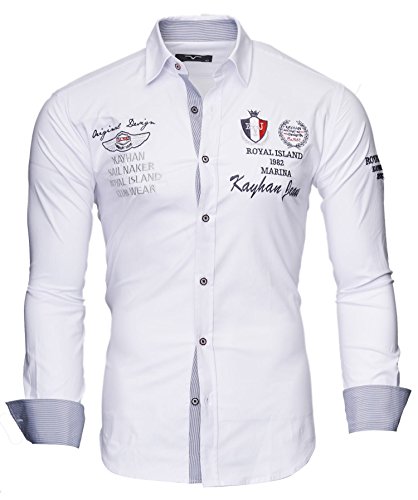 Kayhan Herren Hemd Monaco Weiß (3XL) von Kayhan