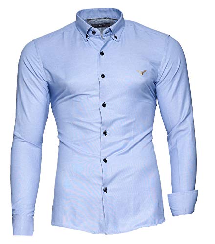 Kayhan Herren Hemd Oxford Hellblau 3XL von Kayhan