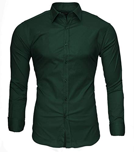 Kayhan Langarmhemd A.L.T Dunkelgrün 4XL von Kayhan