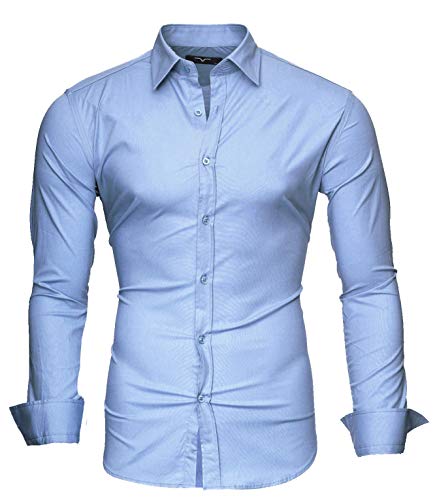 Kayhan Langarmhemd A.L.T Pastellblau 3XL von Kayhan