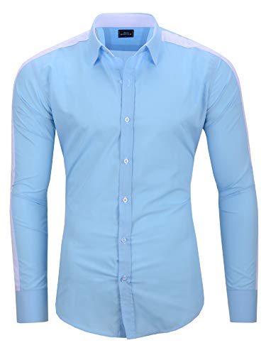 Kayhan Ma.Rouge Herren Hemden, Spyder Hellblau XL von Kayhan