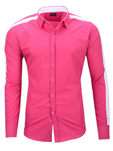 Kayhan Ma.Rouge Herren Hemden, Spyder Pink L von Kayhan