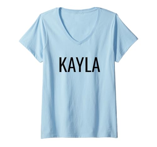 Damen Kayla T-Shirt mit V-Ausschnitt von Kayla