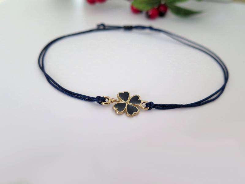 Armband Kleeblatt Freundschaftsarmband Makramee von KayleighUndSorrow