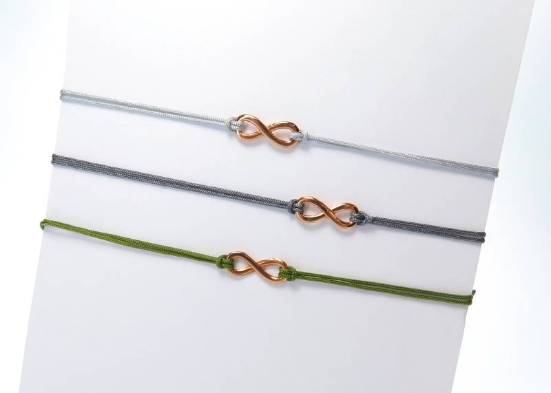 Armband Unendlichkeit Rosegoldfarben Freundschaftsarmband Makramee Armband Unendlichkeit Rosegoldfarben Freundschaftsarmband Makramee von KayleighUndSorrow