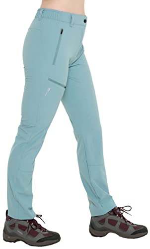 Kaymountain Damen Trekking Wander Outdoor Hose Sevilla Classic Light lang Blue Grey 34 von Kaymountain