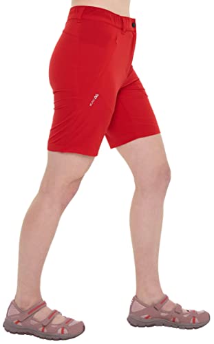 Kaymountain Damen Trekking Wander Outdoor Shorts Hose kurz Ibiza Ultra Leicht Red 38 von Kaymountain