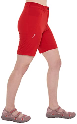Kaymountain Damen Trekking Wander Outdoor Shorts Hose kurz Ibiza Ultra Leicht Red 40 von Kaymountain