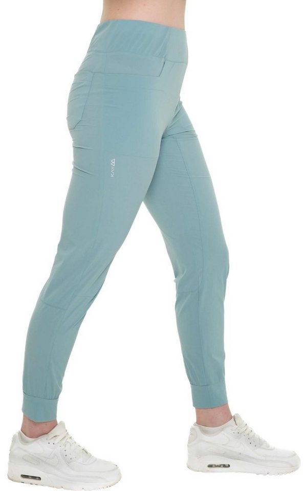 Kaymountain Trekkinghose Damen Wander Outdoor 7/8 Hose San Diego Ultra Leicht Ice Blue 34 von Kaymountain