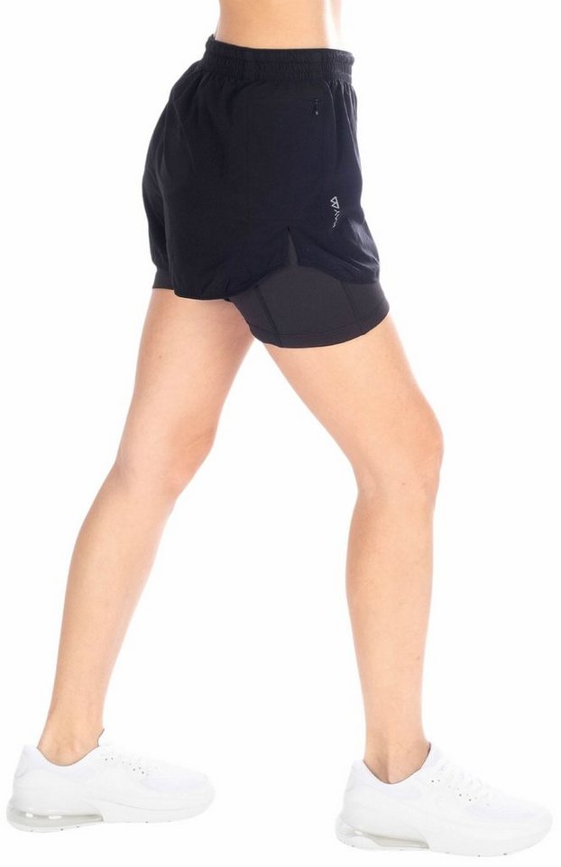 Kaymountain Trekkingshorts Damen Running 2in1 Shorts Wander Hose Stromboli UL Black 34 von Kaymountain