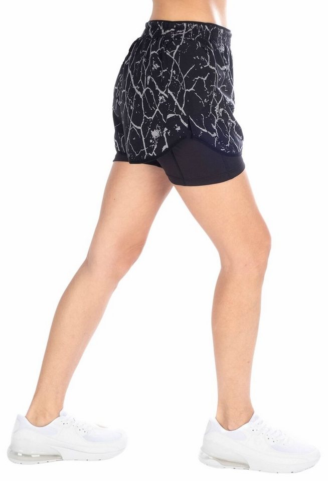 Kaymountain Trekkingshorts Damen Running 2in1 Shorts Wander Hose Stromboli UL Black-Stone 34 von Kaymountain