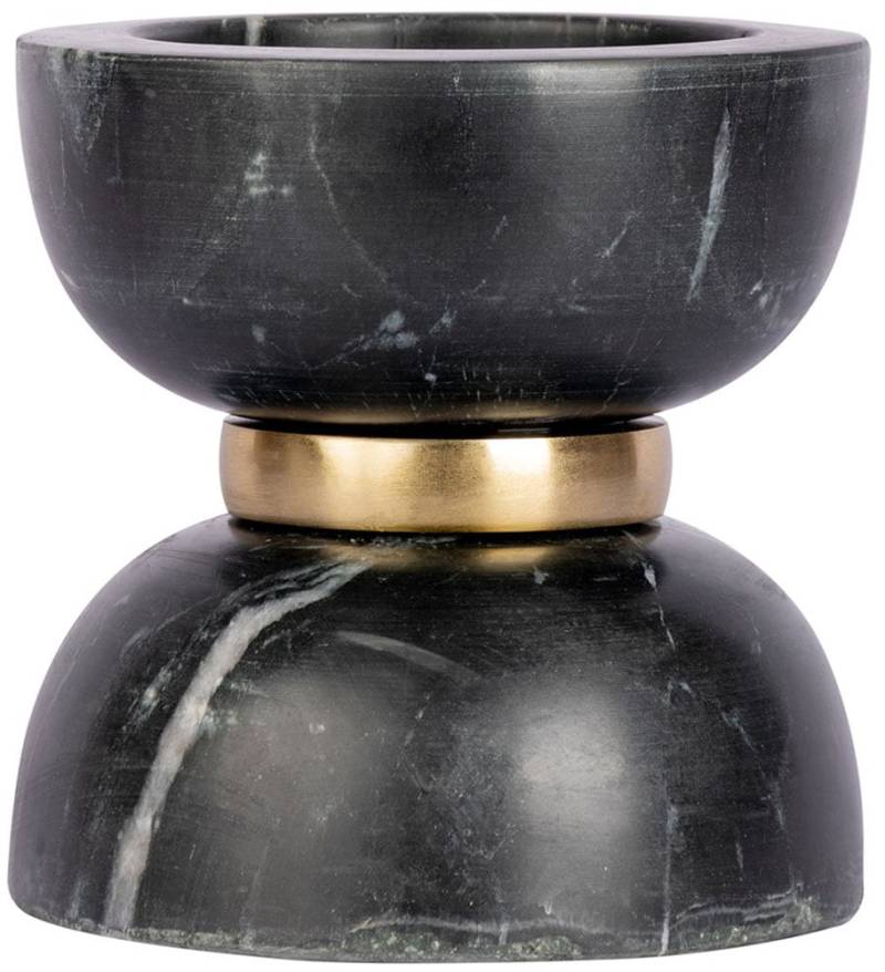 Kayoom Kerzenhalter "Kerzenhalter Satori 125" Dekorative Kerzenhalter aus Marmor mit Metall-Ring von Kayoom