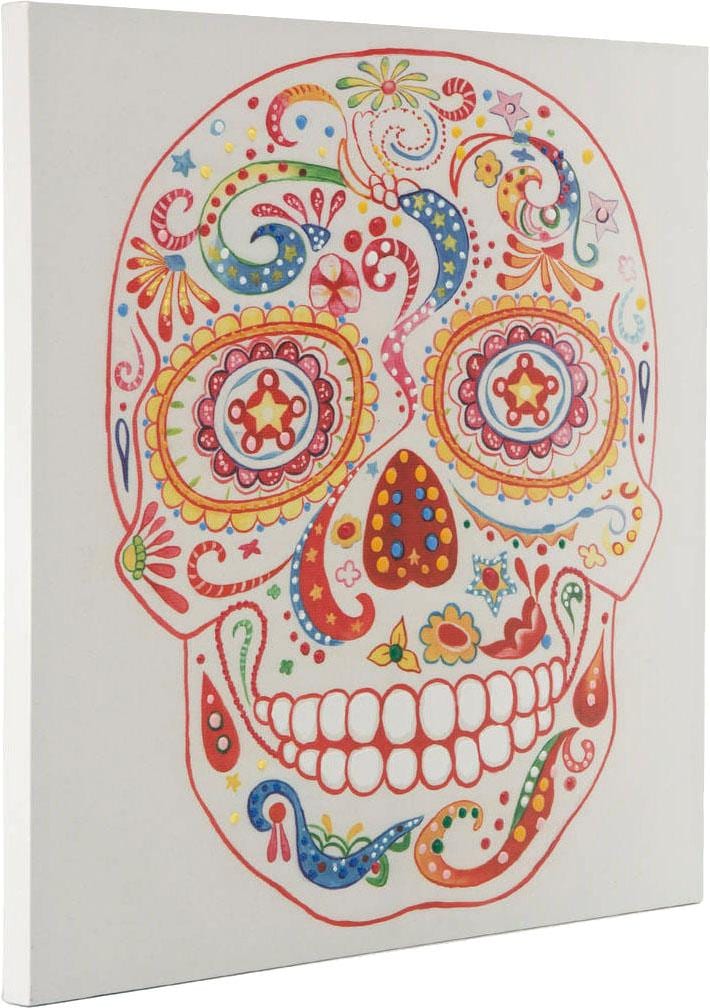 Kayoom Ölbild "Totenkopf" Abstrakt  Menschen 90cm x 90cm von Kayoom