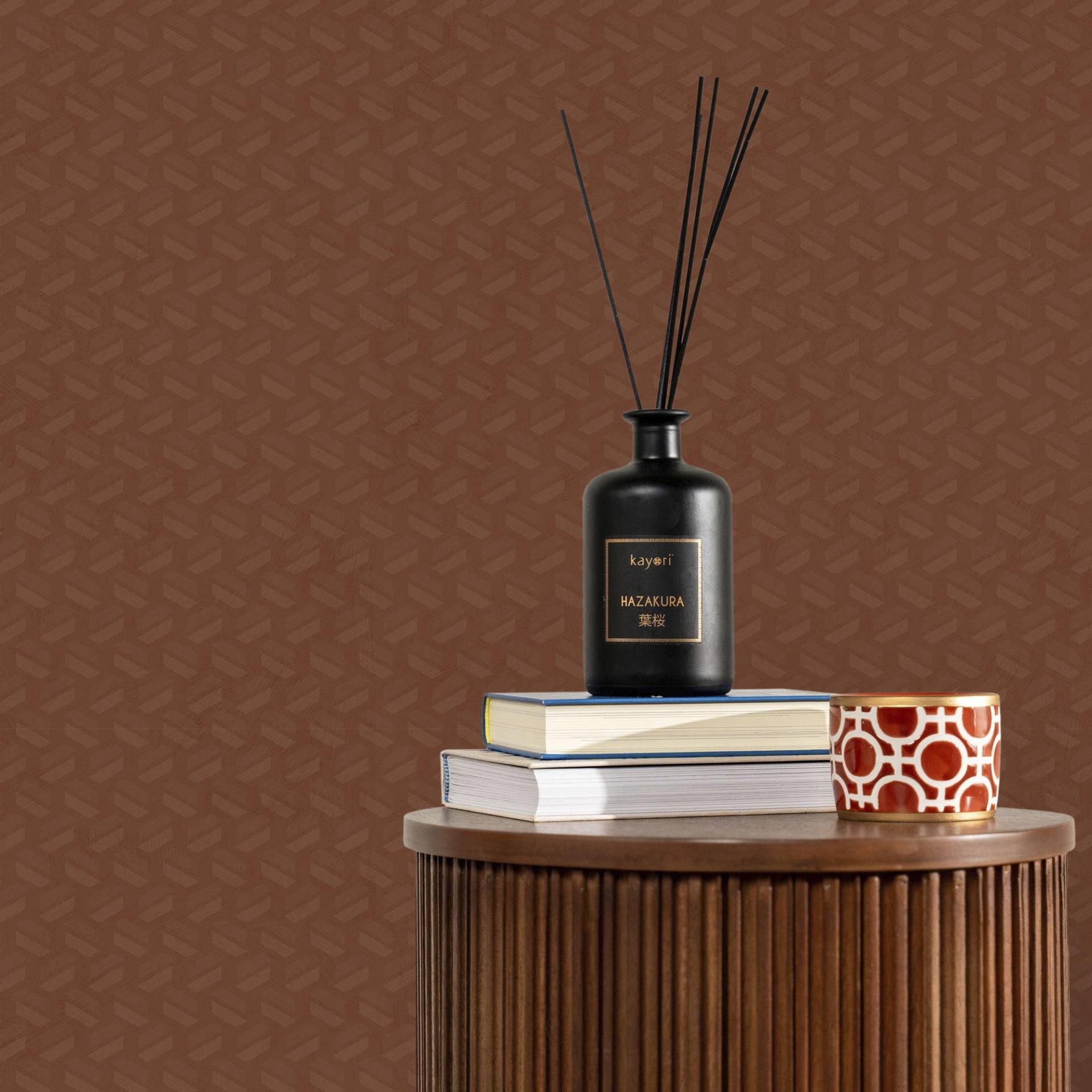 kayori Vliestapete "Myoka" geometrisch glatt 10mx52cm (ca. 5m2) von Kayori