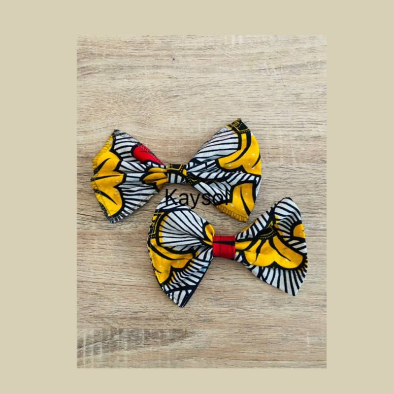 Wachs Haarspange - Kinder Barette Für Mädchen Fliege Los 2 Stück von KaysolCouture